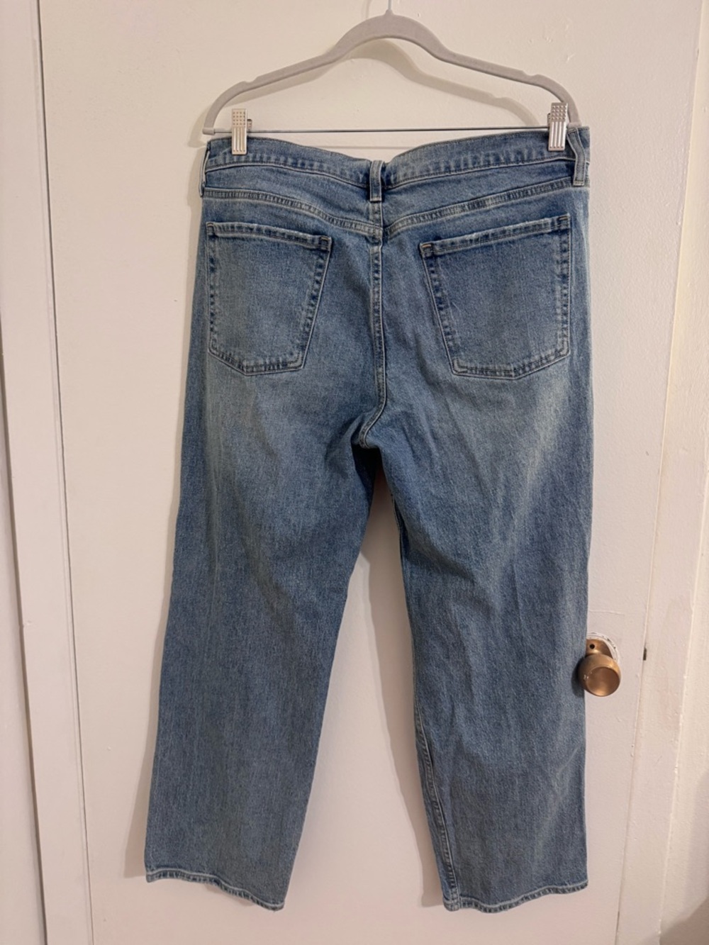 Old Navy Mid-Rise Boyfriend Loose Jeans - Blue - Picture 4 of 7